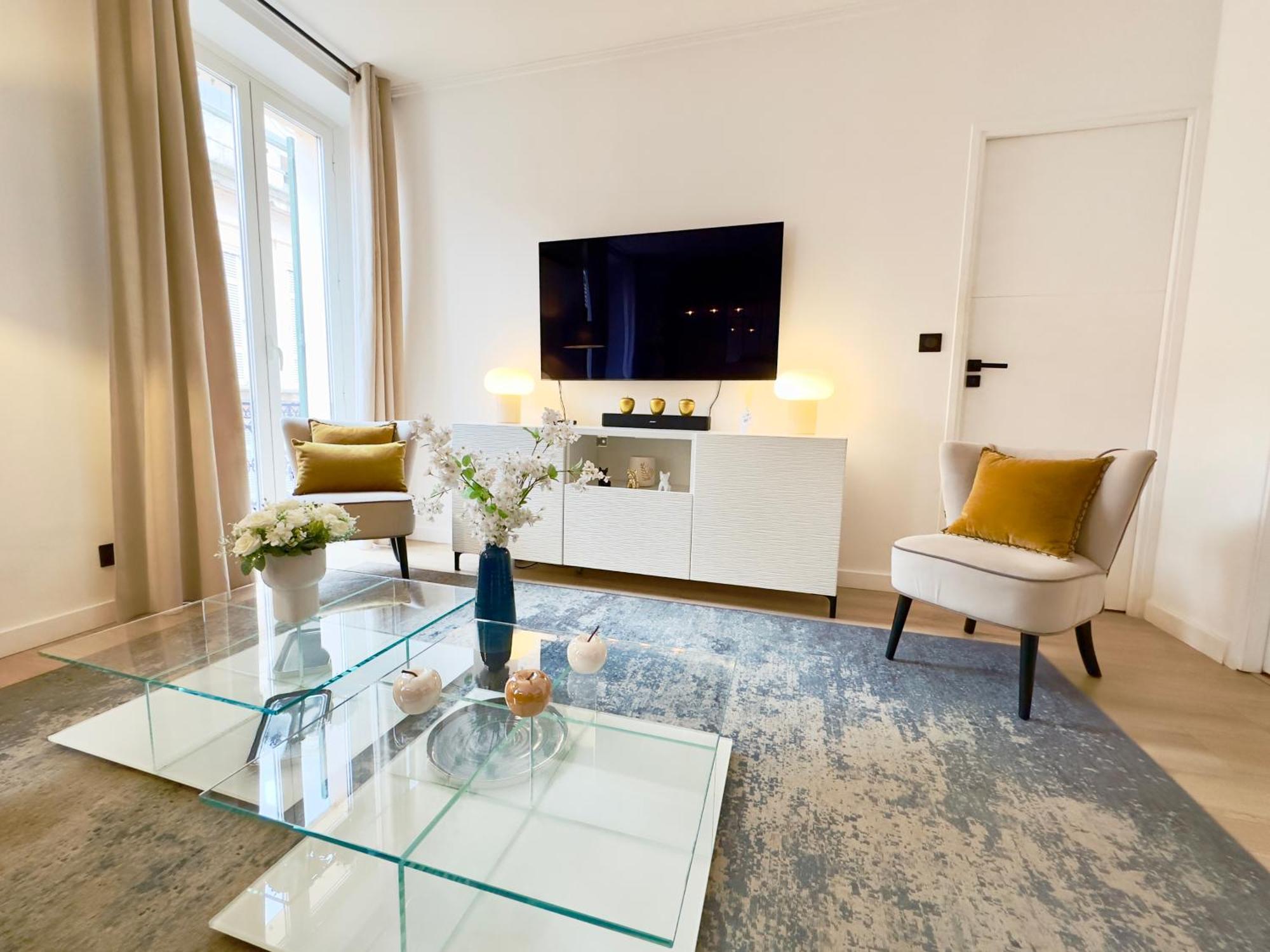 Luxueux 3 Pieces 80M2 - 2Ch - 2 Sdb - 1Mn Beach Croisette Канны Экстерьер фото